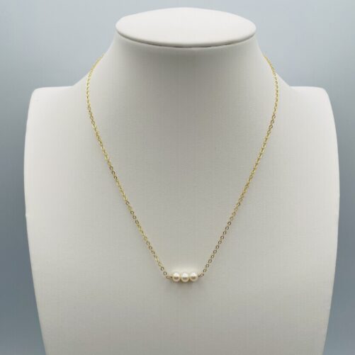 Petite Pearl and Gold Necklace N0668