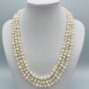 Triple Strand White Pearl Necklace N2499