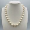 Large White Edison Pearl Necklace N2559