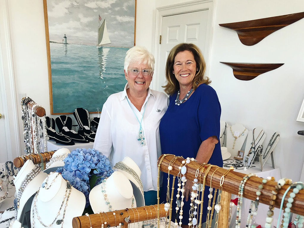 Judi Hill & Pam Frietus at a Pearl Party