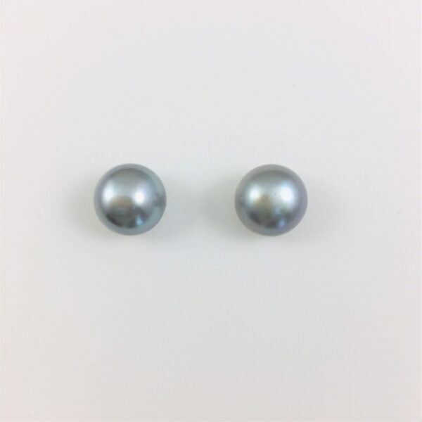 11mm  Gray Pearl Earrings E011S