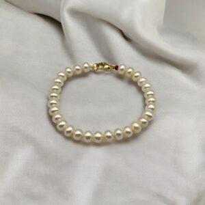 Classic White Pearl Bracelet B740