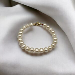 Keepsake Traditional White Pearl Bracelet B741
