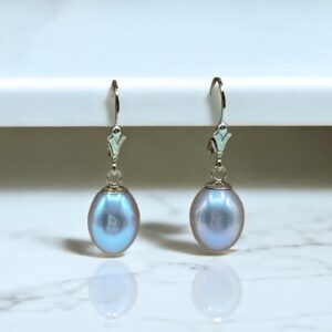 Soft Pink Teardrop Pearl Earring ED1299
